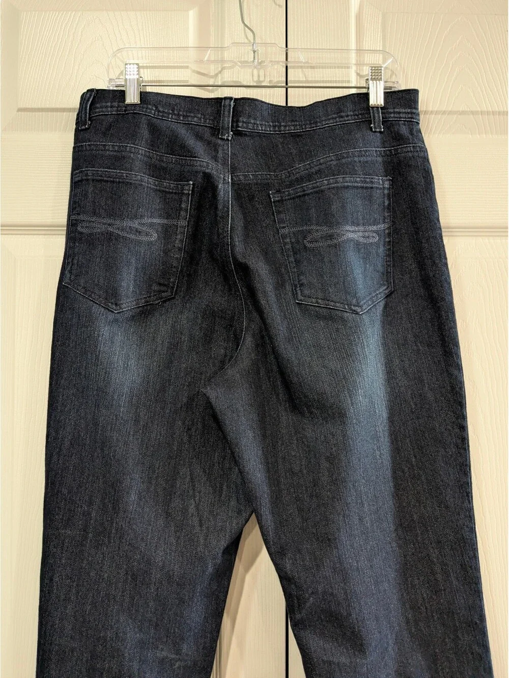 Style & Co Women's Slim Leg Jeans, Dark Blue, Size 14S, Stretch Denim, 5 Pocket - Picture 8 of 13